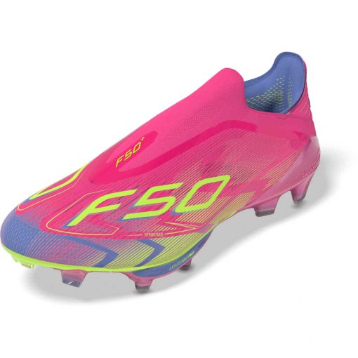 adidas F50 Plus FG - Lucid Pink & Lucid lemon with Blue Fusion