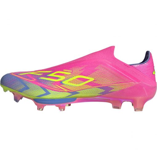 adidas F50 Plus FG - Lucid Pink & Lucid lemon with Blue Fusion - Image 2