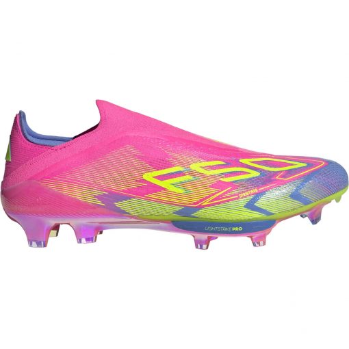 adidas F50 Plus FG - Lucid Pink & Lucid lemon with Blue Fusion - Image 3