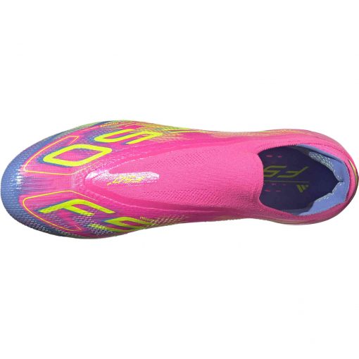 adidas F50 Plus FG - Lucid Pink & Lucid lemon with Blue Fusion - Image 5