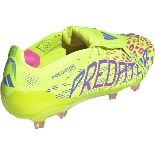 adidas Predator FT Elite FG - Lucid Lemon & Lucid Pink with Blue Fusion - Image 4