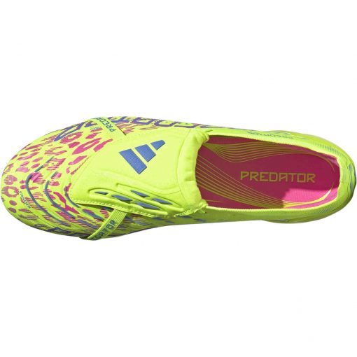 adidas Predator FT Elite FG - Lucid Lemon & Lucid Pink with Blue Fusion - Image 5