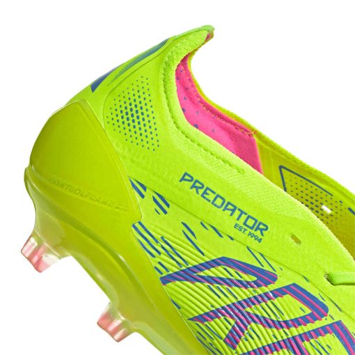 adidas Predator FT Elite FG - Lucid Lemon & Lucid Pink with Blue Fusion - Image 8