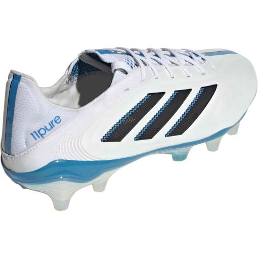 adidas Copa 11Pure FG - Ftwr White & Core Black with Sol Blu - Image 4