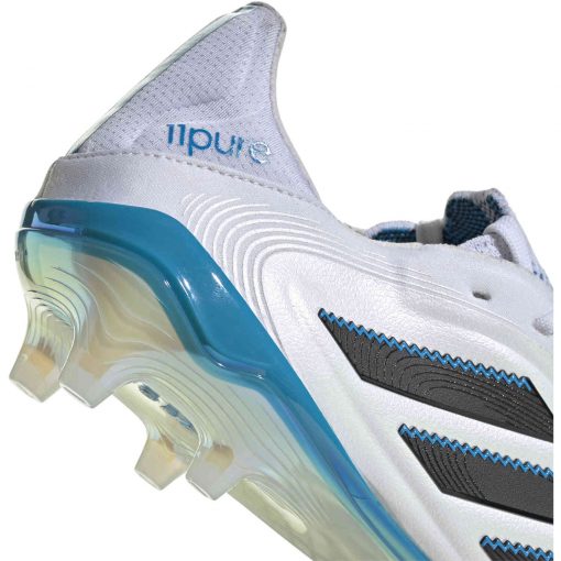adidas Copa 11Pure FG - Ftwr White & Core Black with Sol Blu - Image 8
