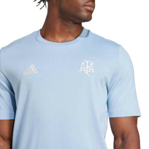 adidas Argentina 50th Anniversary T shirt Ambient Sky Cloud White Soccer Master