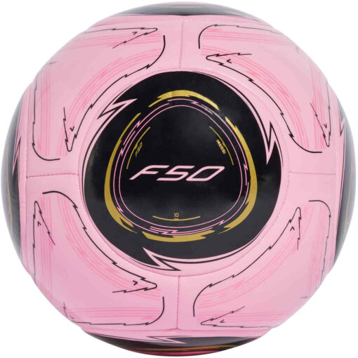 adidas Messi Club Soccer Ball - LTPINK/BLACK/DRFOGO - Image 2