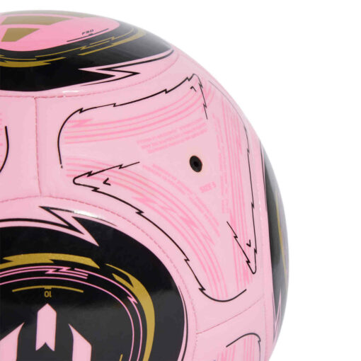 adidas Messi Club Soccer Ball - LTPINK/BLACK/DRFOGO - Image 4