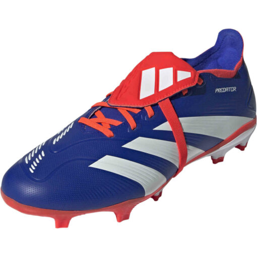 adidas Predator League FG - Lucid Blue & Ftwr White with Solar Red