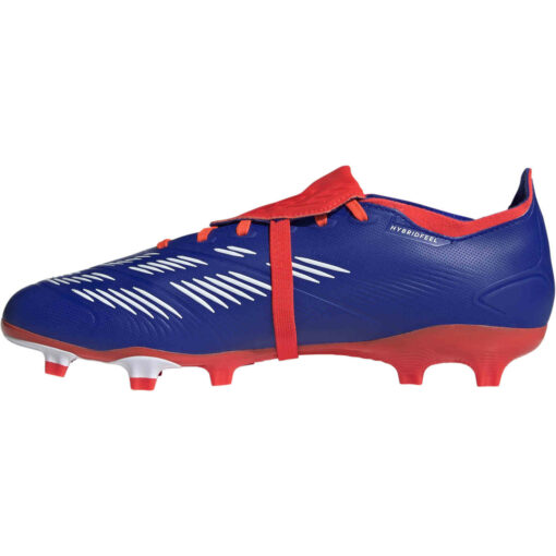 adidas Predator League FG - Lucid Blue & Ftwr White with Solar Red - Image 2
