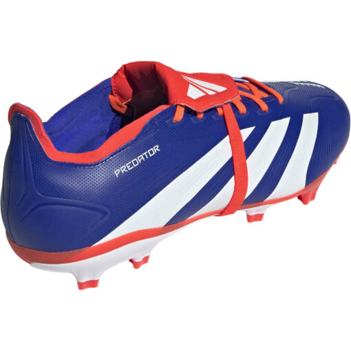 adidas Predator League FG - Lucid Blue & Ftwr White with Solar Red - Image 4