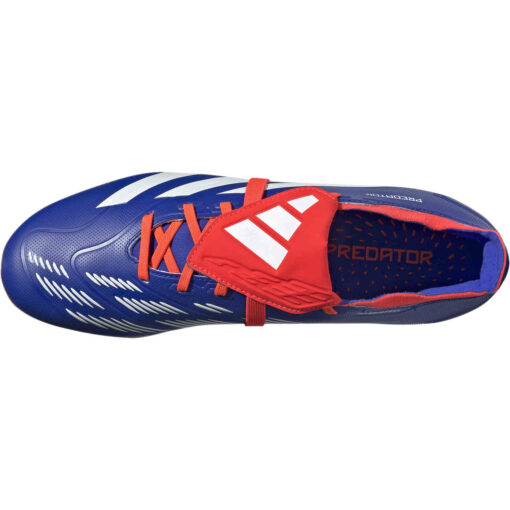 adidas Predator League FG - Lucid Blue & Ftwr White with Solar Red - Image 5