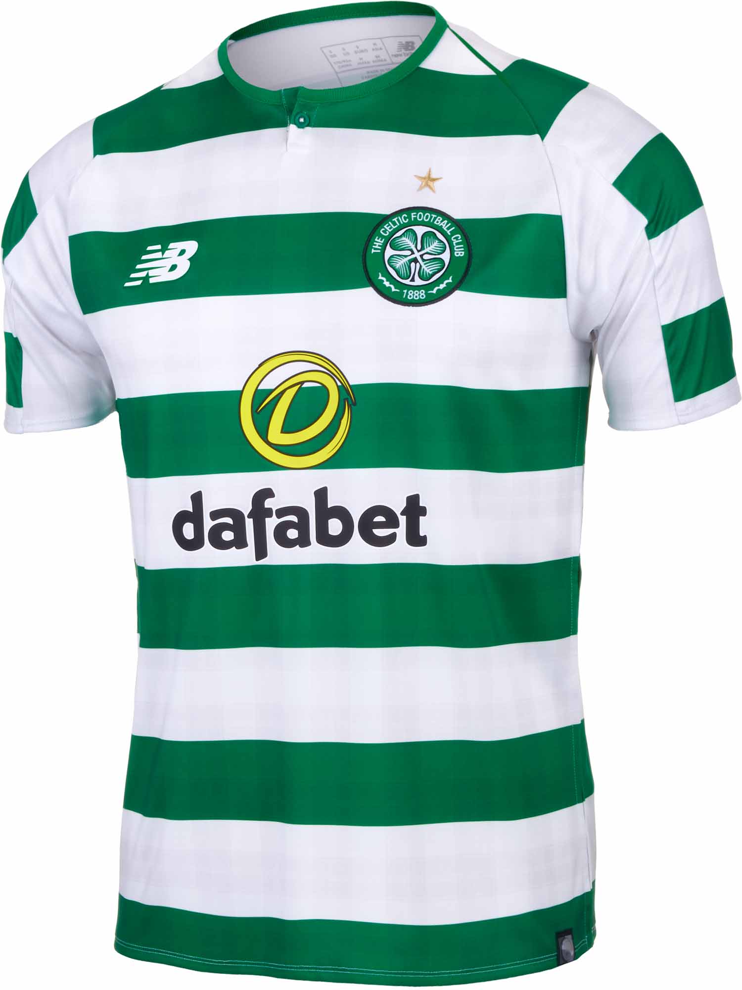 SIZE SMALL CELTIC 2018/19 HOME FOOTBALL SHIRT JERSEY NEW BALANCE LONGSLEEVE  RARE