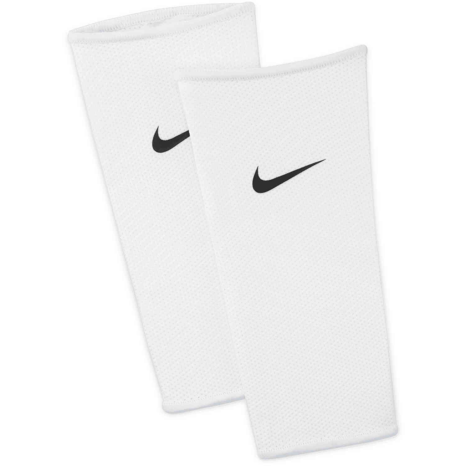 Nike Guard Lock Sleeves - White with Black - Soccer Master