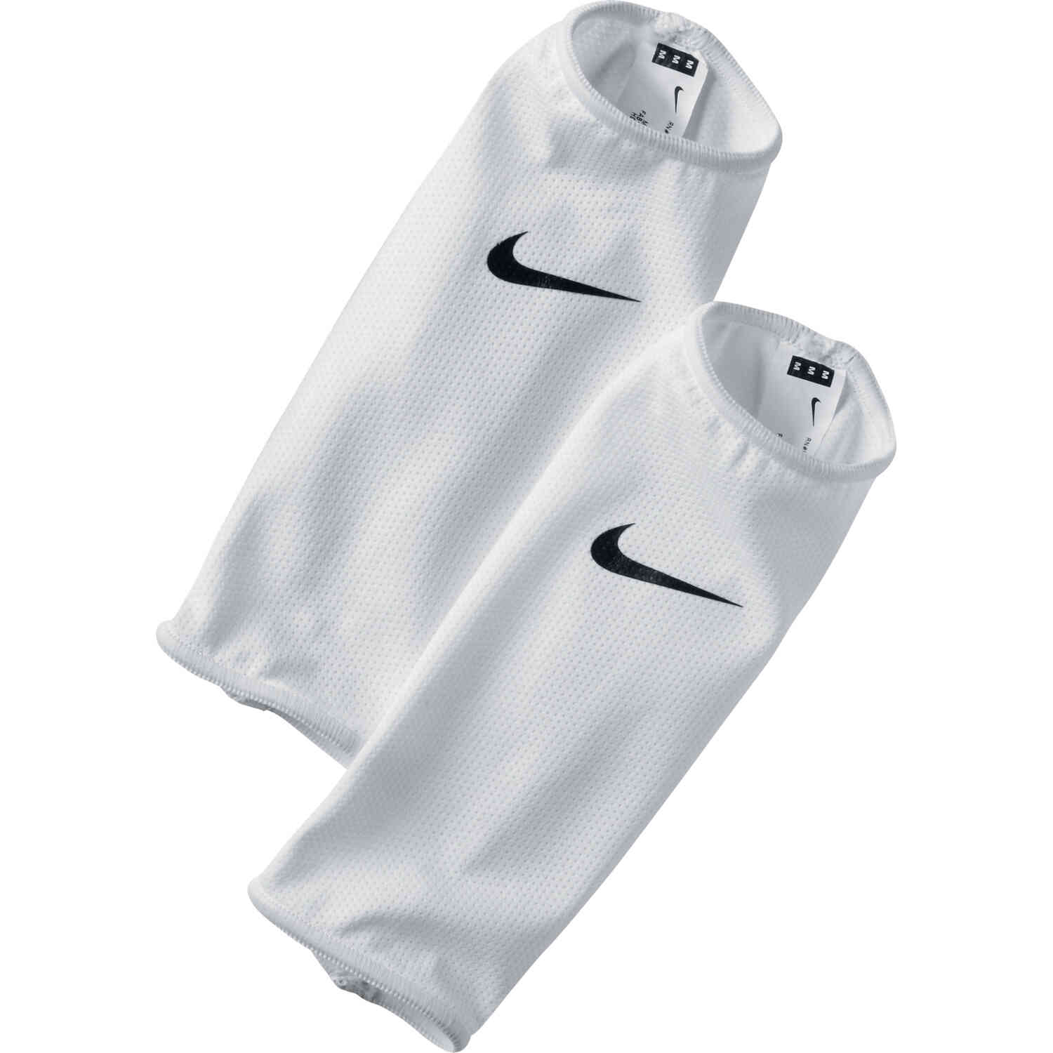 Kwik Goal Youth Deluxe Shin Guard Compression Sleeves White