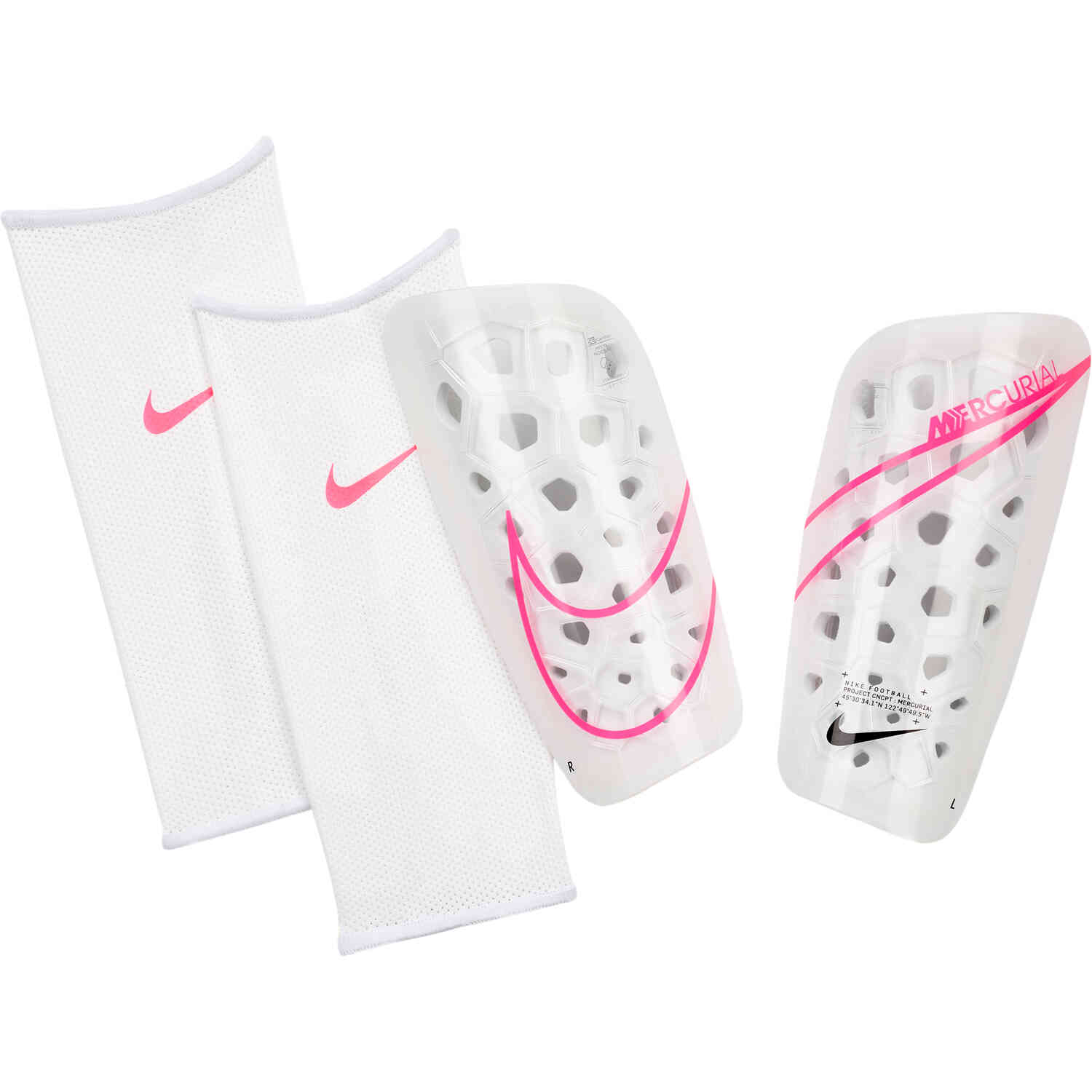 Nike shin sales guards white