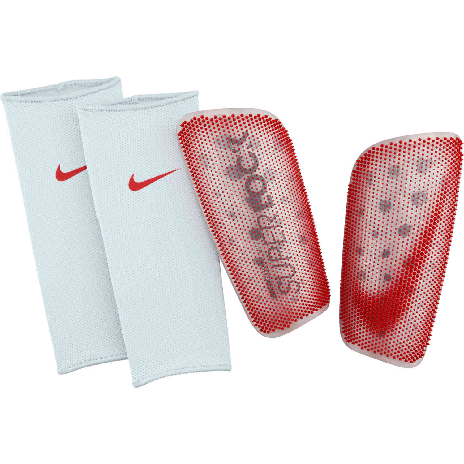 Nike Mercurial Lite Superlock Shin Guards Pure Platinum Bright